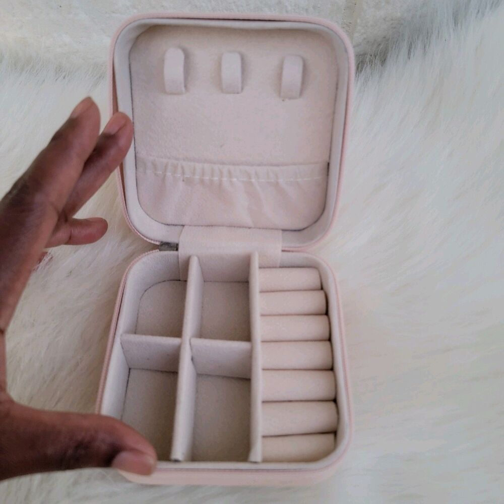 PU Leather Small Jewelry Box Portable Travel Jewellery Storage Case US